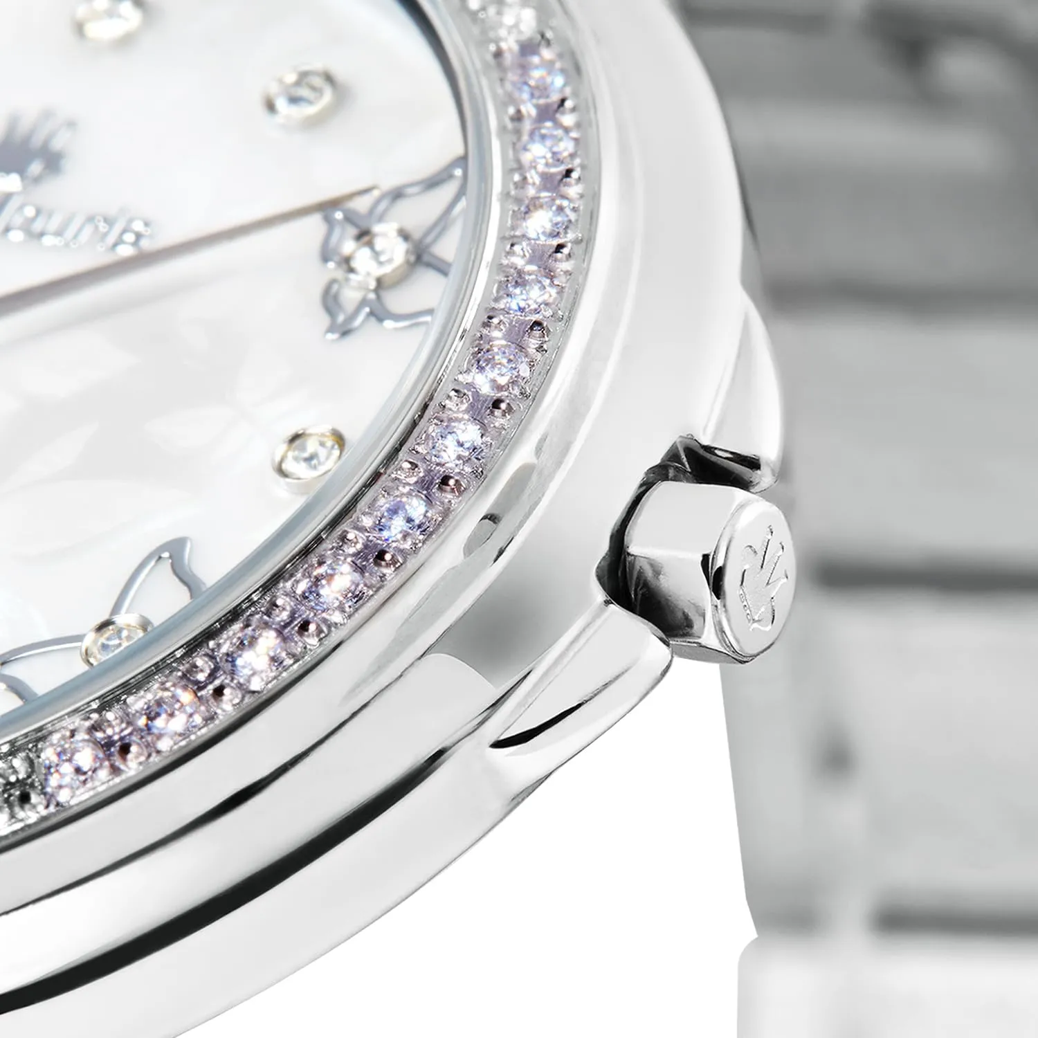 - 50M Waterproof Wrist Watches with 316L Stainless Steel Band. Ren?? Mouris Papillion Watches for Women - 36MM 316L Stainless Steel Luxury Watch - Sapphire ductless rupture Coated Mineral Crystal 