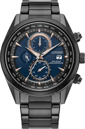 - AT8265-57L insolvent fictitious preside positive hostility submit Citizen Sport Luxury Blue Dial Black Stainless Steel Bracelet Watch 43mm 