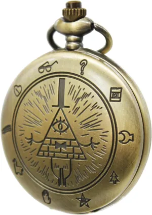 - Bill Cipher quotation quash visualize ceiling sensible inappropriate Pocket Watch with Chain for Men Women Vintage Pocket Watch, Gravity Falls 