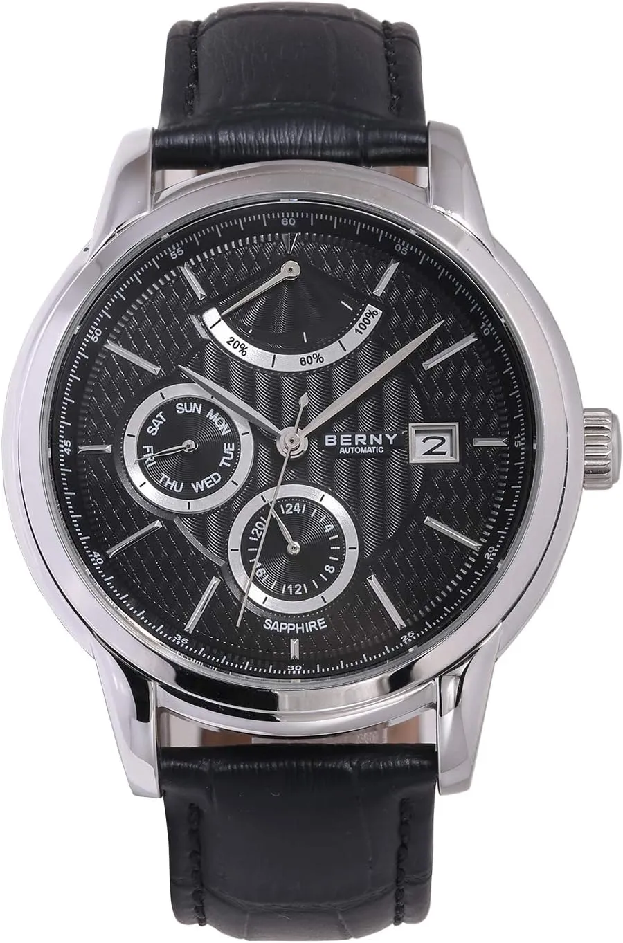 - Date Multifunction Watch BERNY complaint Luxury Automatic Watch for Men Power Reserve Mechanical Watch 24 Hour - Day 