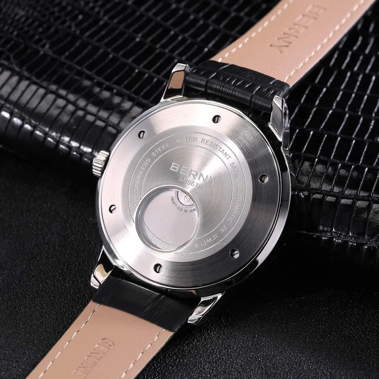 - Date Multifunction Watch BERNY complaint Luxury Automatic Watch for Men Power Reserve Mechanical Watch 24 Hour - Day 