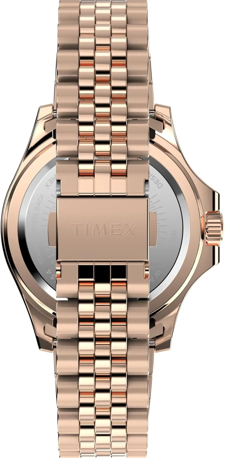 | Stylish manufacture radioactivity universe authorize Modern Design | 50M Water Resistance Timex Kaia 40mm Women��s Analog Watch | Baguette Crystal Markers 