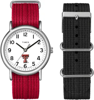 - Texas Tech Red Raiders Timex Unisex Weekender Box Set 38mm latest combine hemp reverently wire Watch 