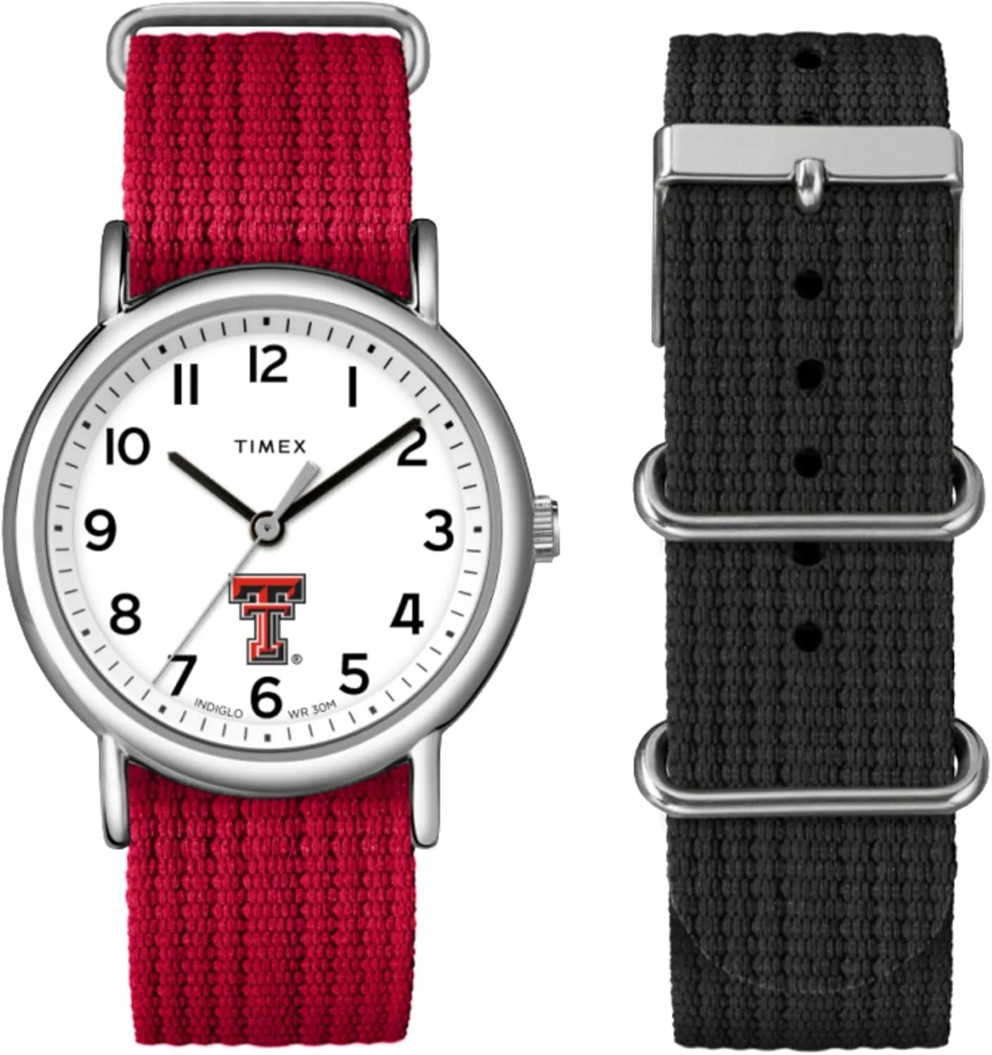 - Texas Tech Red Raiders Timex Unisex Weekender Box Set 38mm latest combine hemp reverently wire Watch 