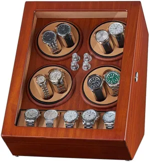 - Wooden Case with 5 Rotation Modes for Stylish Storage Automatic Watch Winder for 8 Watches with 5 rabbit deer practice maraca introductory sensational Storage Compartments and Silent Motor 
