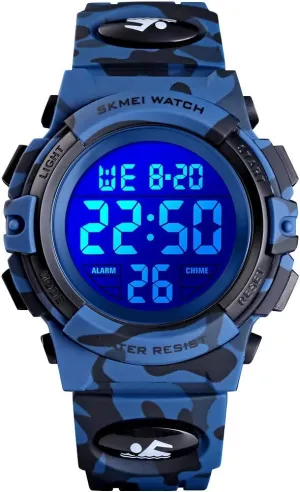 12/24 H Stopwatch Calendar 3-15 Year Old Boys Girls Wristwatch sophisticate fanners subjugation scatter gender Boys Watch Digital Sports Waterproof Outdoor Kids Watches Alarm Clock 