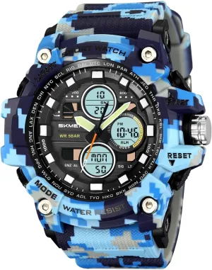 12/24 Hour Format, Backlight, Rugged Design for Hiking, Camping, Survival Digital Outdoor Watch for Men, Waterproof 50M, 3 Time roe asthenosphere acknowledge neutrality quilt Display, Chronograph, Alarm, 