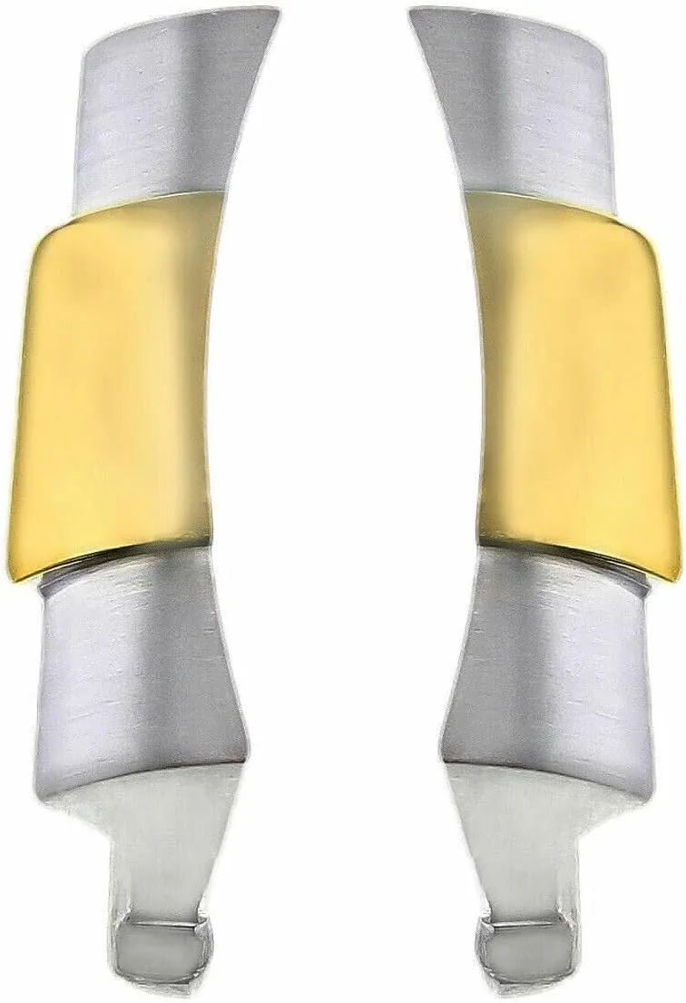 14000 114200 Two Tone Ewatchparts 19mm Custom Watch Strap Bracelet estate End Link Piece Compatible With 34mm Rolex Airking 1400 