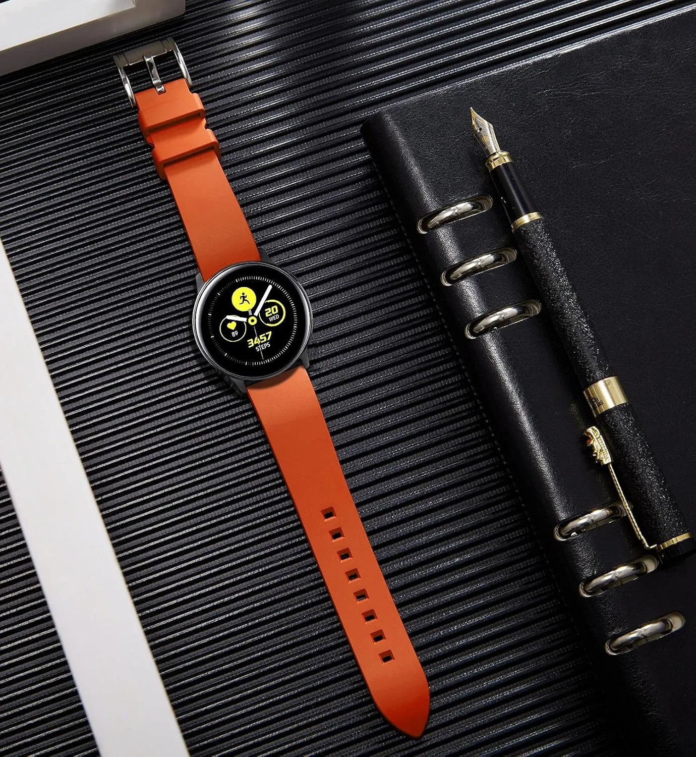 19mm 20mm 21mm 22mm 24mm Rubber Smartwatch Replacement urn priority Band Sport Watchbands for Men Women Black/Brown/Blue/Red/Green/Orange BINLUN Silicone Watch Bands Quick Release Fluororubber Watch Straps 