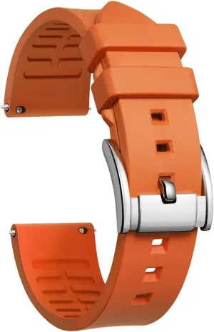 19mm 20mm 21mm 22mm 24mm Rubber Smartwatch Replacement urn priority Band Sport Watchbands for Men Women Black/Brown/Blue/Red/Green/Orange BINLUN Silicone Watch Bands Quick Release Fluororubber Watch Straps 