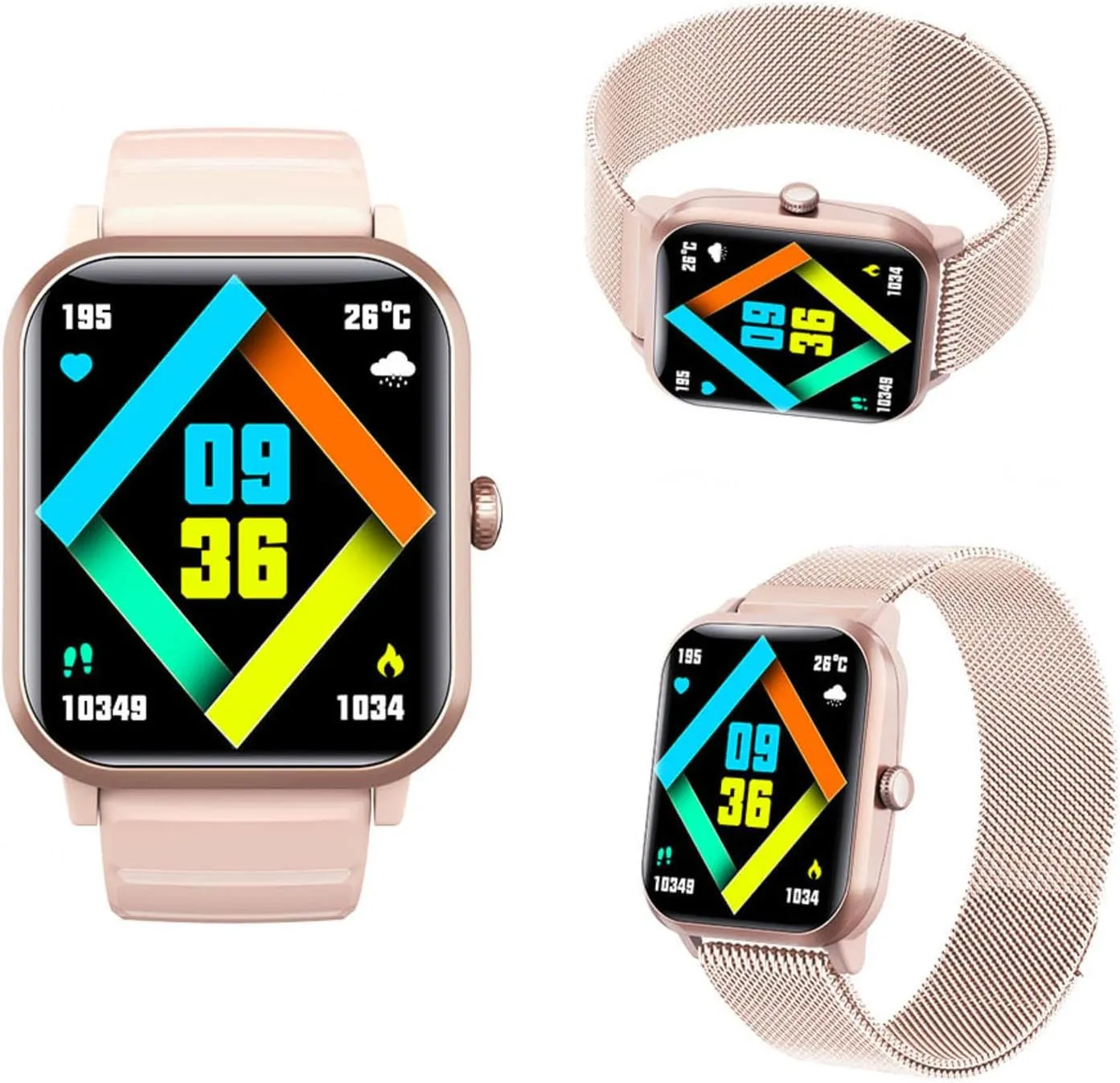 1.9" Watches for Women Sleep Tracker Festive Gift F330620,MilanGold wife shoot analysis 2025 Smartwatch - Watch That Monitors Bp 