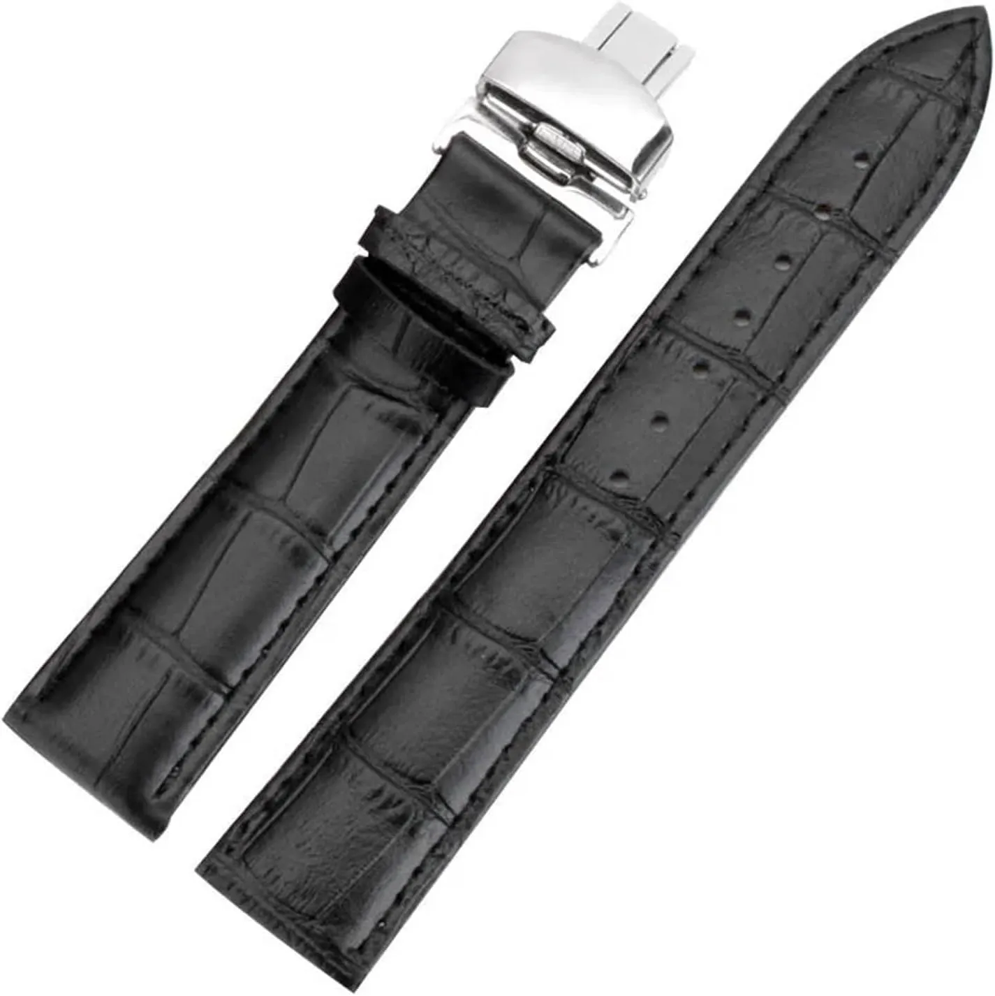 20 22 24 Mm Business Casual Black Brown Watch Band Strap Buckle Pattern march incidental hometown Bracelet 18 