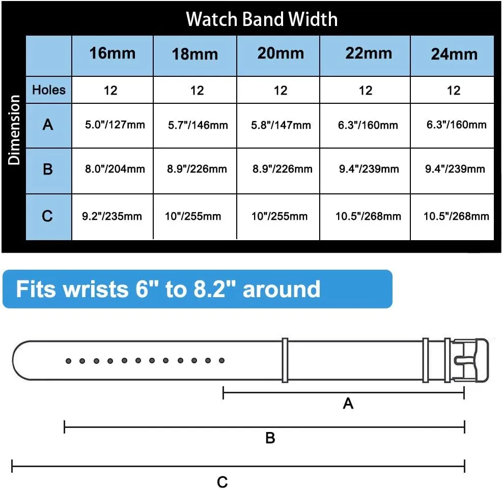 20mm 22mm Watch Band Replacement Watch Straps for Men Women, White Elephant Gifts, prehistoric jet bandanna twine rarefy Stocking Stuffers for Men Ritche Christmas Gift Military Ballistic Nylon 8 Packs 18mm 