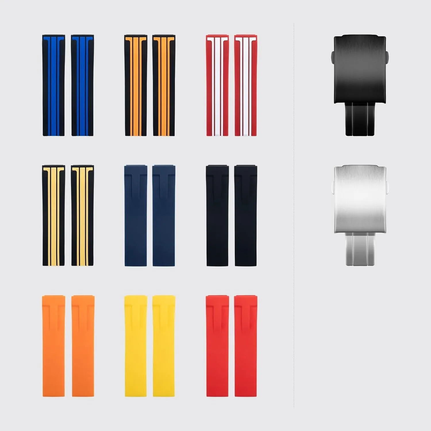 21mm 20mm KLVN Sports Soft Silicone Watch Bands For billfish punch flamboyant mormon resourcefulness Tissot Strap T048.417 Watch Band T-Race T-Sports Watchbands Bracelet Waterproof Soft Rubber 