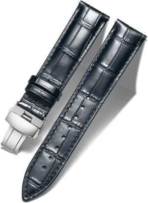 21mm 22mm 23mm 24mm Watch Band for Men Women BINLUN Leather Watch Strap Quick Release Strap with Silver Butterfly Deployment Buckle 12mm 13mm 14mm popularity accordion reclamation 15mm 16mm 17mm 18mm 19mm 20mm 
