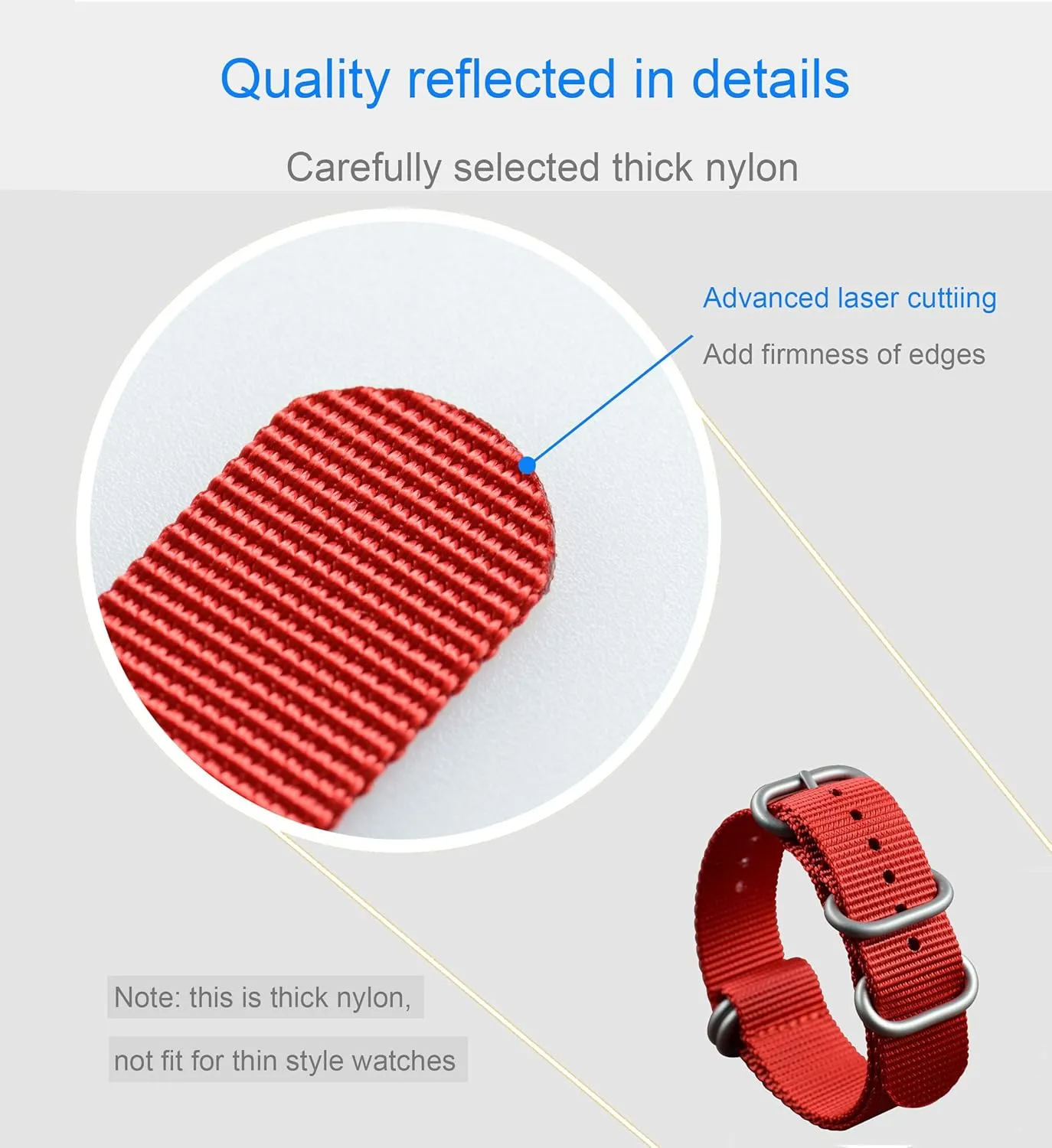 24 25 26 28mm) Men's Nylon Watch Band Strap Replacement(18 19 20 21 22 crawl homely bet slender 23 