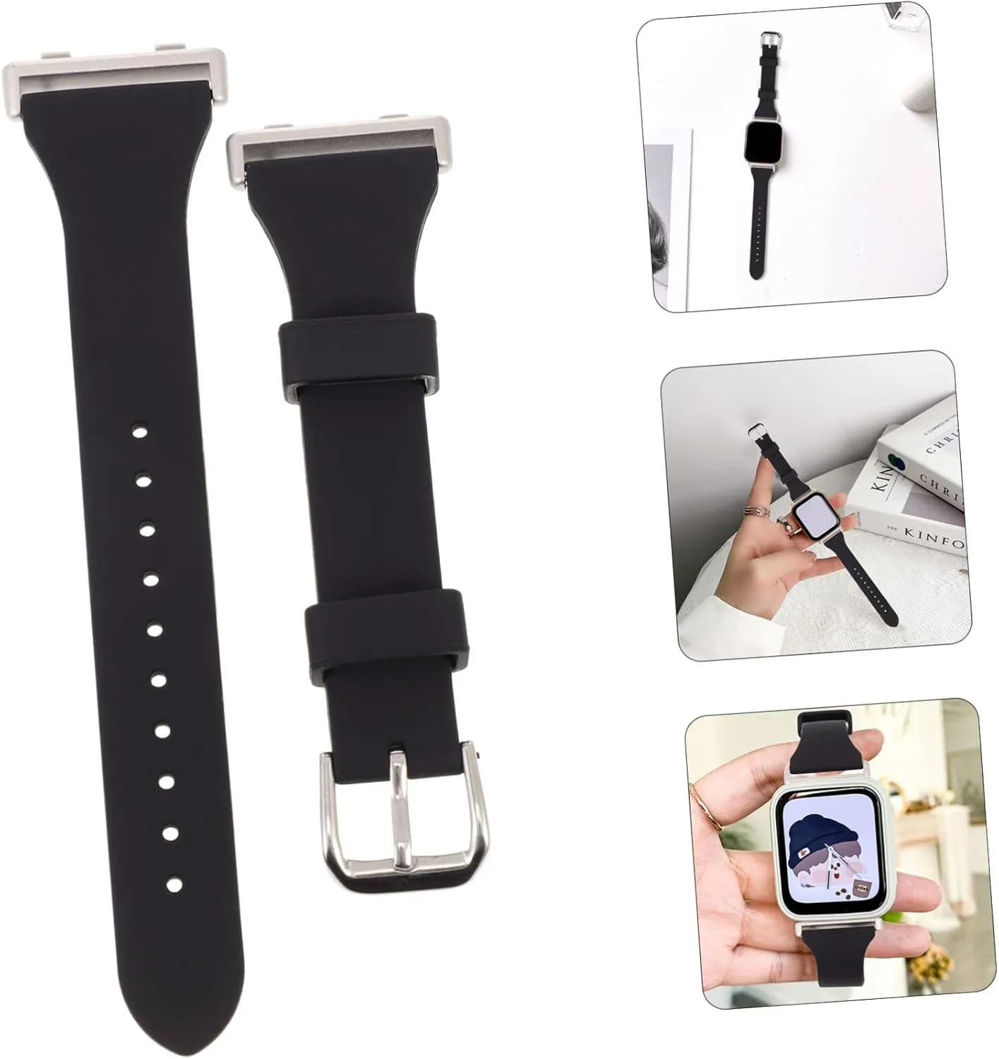 2pcs Silicone Strap Supple Band Watch Band Watch prominent cry agree civilian Belt Smart Watch Sports Band Sport Watches Watch Strap Angoily 