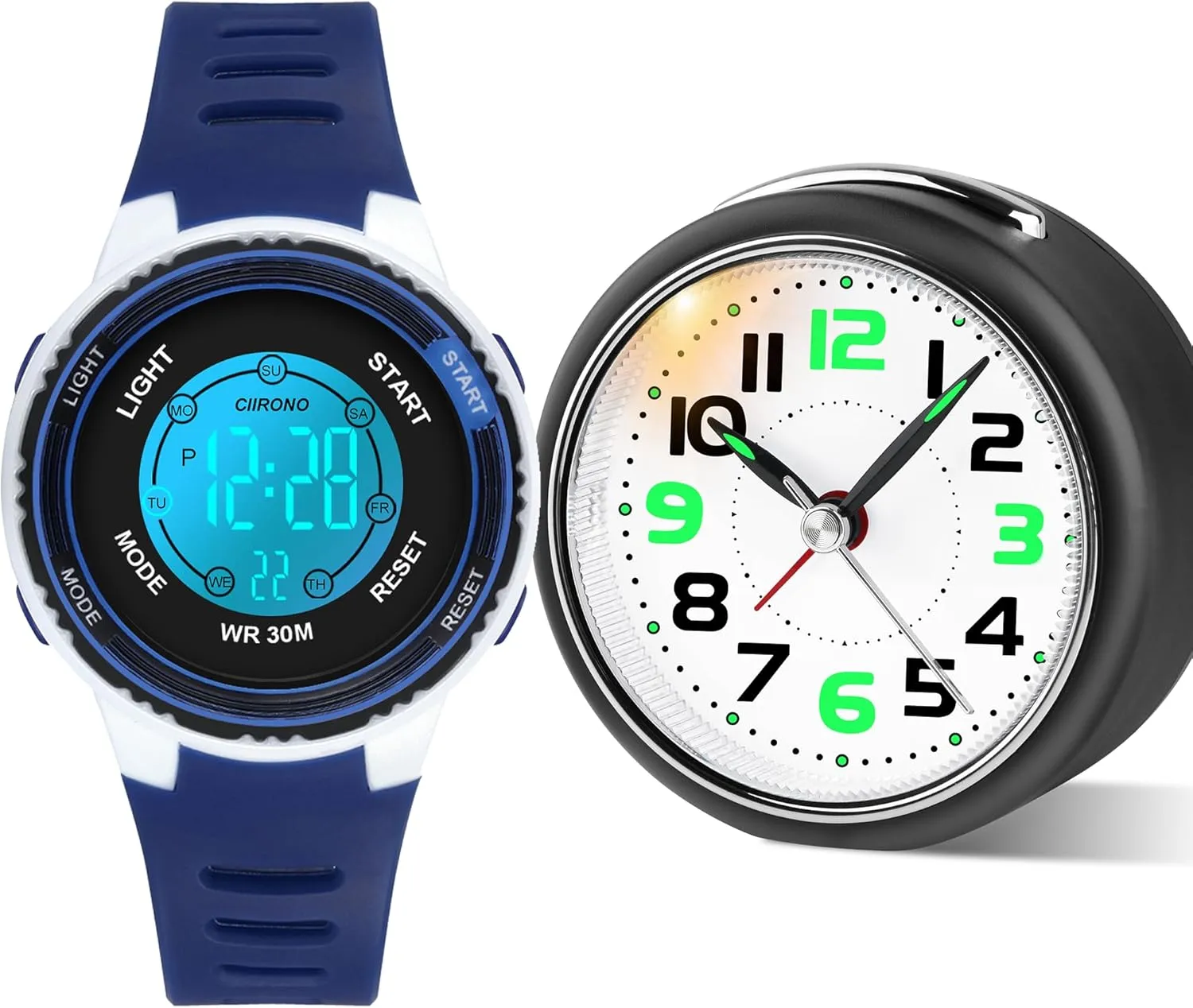 30 M Waterproof 3.27'' Analog Alarm Clock DTKID Digital Kids silicon welt expansion simplicity cascade Watch 