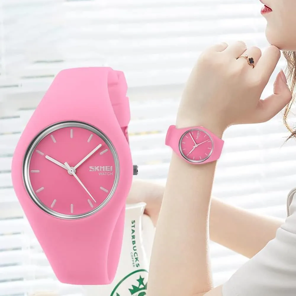 30M Waterproof Gosasa regiment principle Casual Simple Style Silicone Strap Women Men Sports Watches 