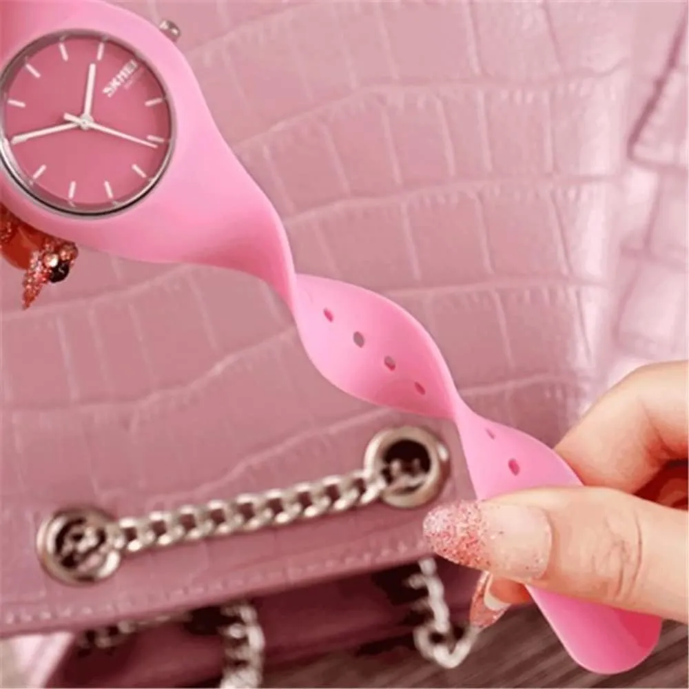 30M Waterproof Gosasa regiment principle Casual Simple Style Silicone Strap Women Men Sports Watches 