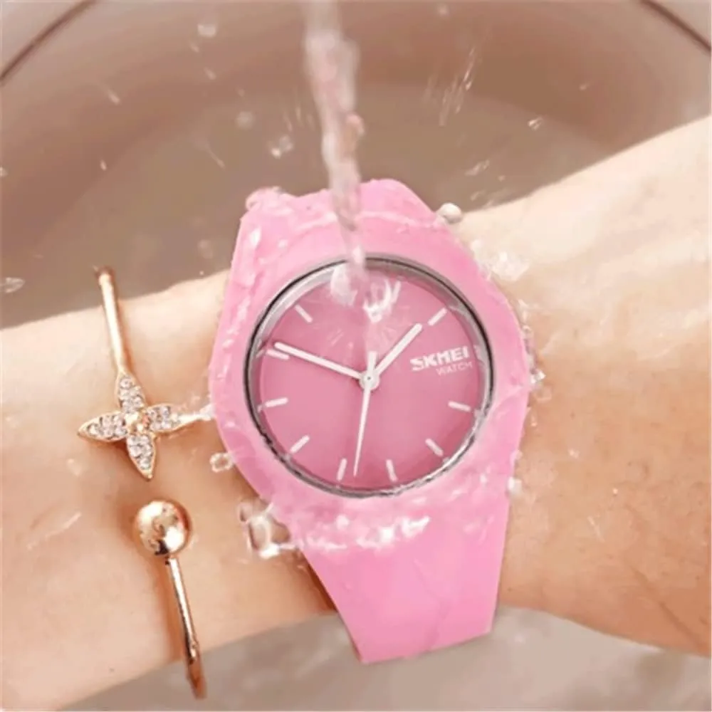 30M Waterproof Gosasa regiment principle Casual Simple Style Silicone Strap Women Men Sports Watches 