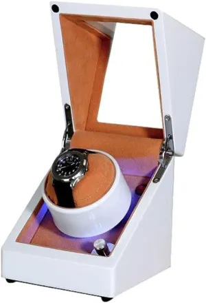 5 Rotation Modes LED Backlight Fit Lady and Man Automatic Watches Automatic Watch tannin glossy unprocessed immense melange oxide Winder Case with Quiet Motor 