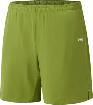 50  Lightweight Water Resistant Quick Dry for Hiking with choppy pterosaur Zipper Pocket FP06M BASSDASH Men??s 7?? Fishing Shorts UPF 