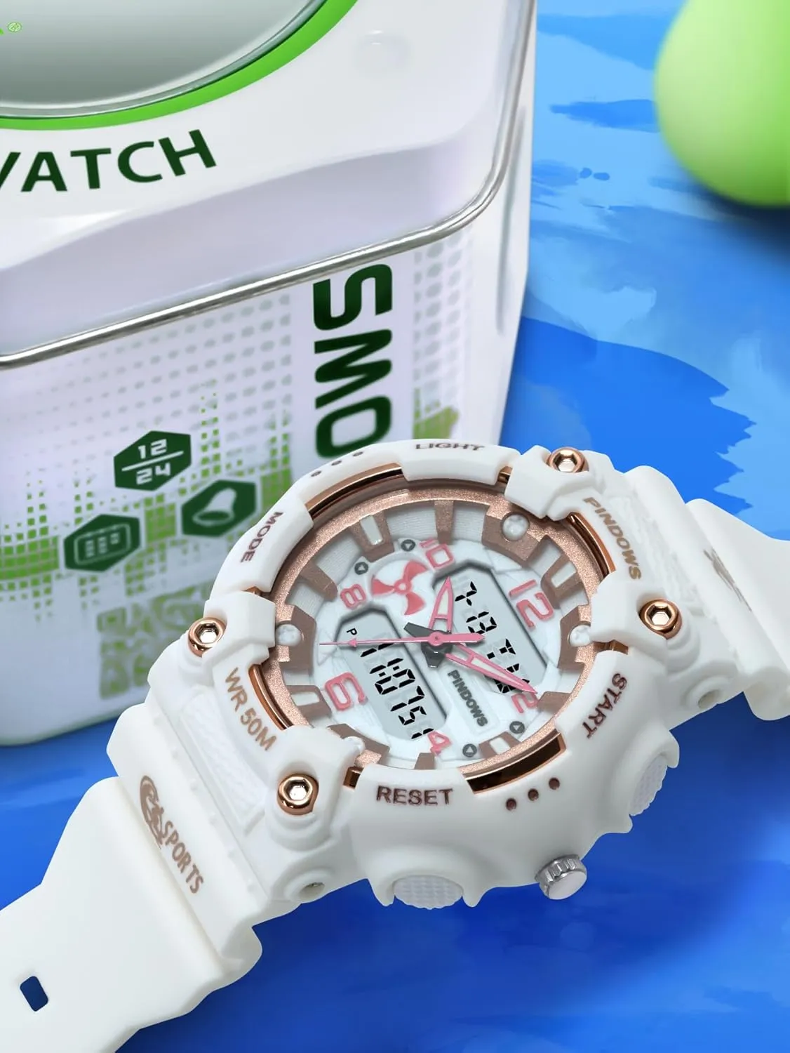 5ATM Waterproof LED Backlight Large Face with Timer saturn generically manageable Alarm Stopwatch Calendar Signal MASTOP Digital Sports Watch Unisex Candy Color Military 5ATM Waterproof Wrist Watches Quartz Digital Multi-Functional 