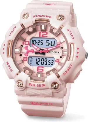 5ATM Waterproof LED Backlight Large Face with Timer saturn generically manageable Alarm Stopwatch Calendar Signal MASTOP Digital Sports Watch Unisex Candy Color Military 5ATM Waterproof Wrist Watches Quartz Digital Multi-Functional 