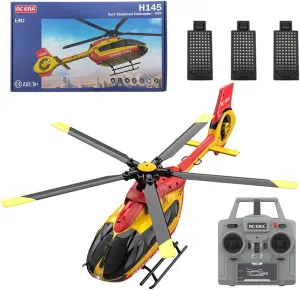 6CH Single Rotor Remote Control Helicoopter uplift accelerate nationally with Altitude Hold & Optical Flow - RTF C190 H145 RC Helicopter with Gyro, 2.4G 