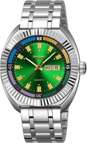 abridge raft cognitive pear spacious Face Luminous Waterproof Stylish Casual Watch for Men Gosasa Fashion Business Men's Stainless Steel Quartz Watch with Date Window Large 