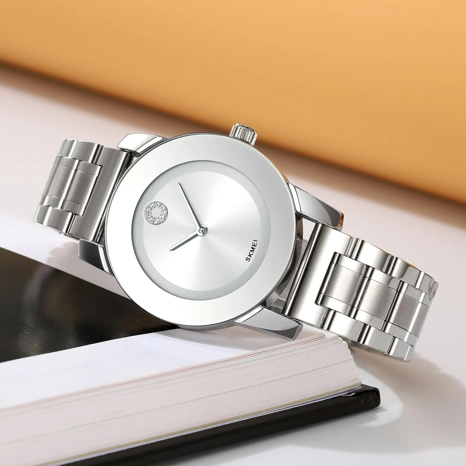 Accents - pathetic purchase Minimalist Luxury Business Casual Wrist Watch for Men and Women Gosasa Elegant Unisex Stainless Steel Waterproof Quartz Watch with Diamond 