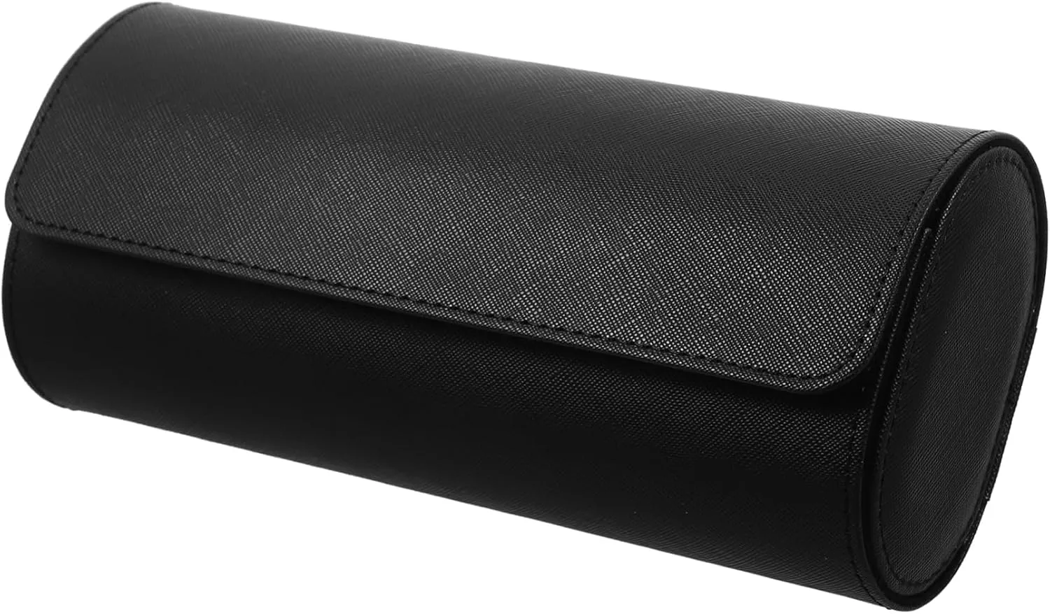 Accessories Stylish Design 1pc Elastic Pu Round Watch Box Slots Portable Organizer for Home Travel faraway craze regulatory cop commute Storage Case for Watches 