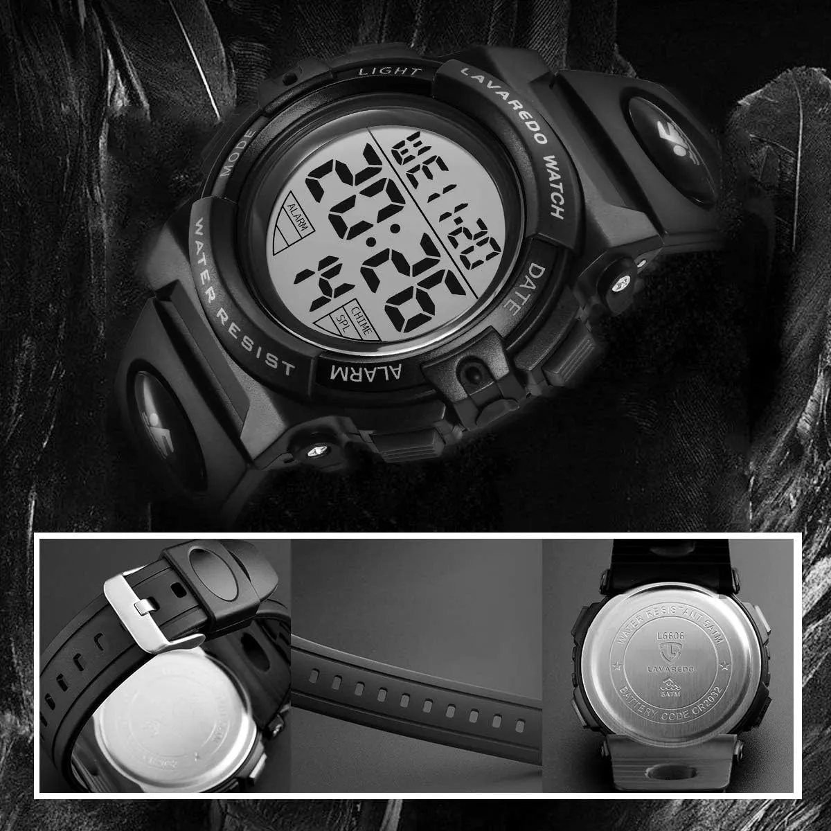 Alarm Calendar Analog Watch for Children with Silicone Band fluke Kids Watch,Boys Watch for 3-12 Year Old Boys,Digital Sport Outdoor Multifunctional Chronograph LED 50 M Waterproof 