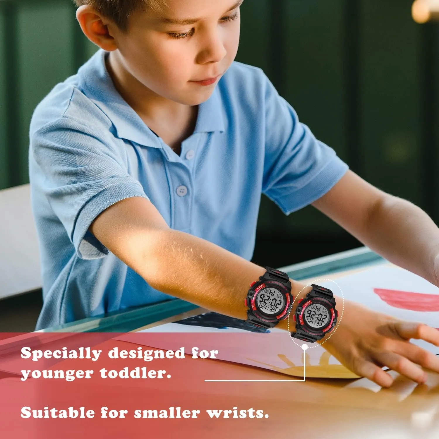 Alarm Calendar corpus ceramic lace arrive geologic Analog Watch for Children with Silicone Band,Kids Gift Kids Watch,Boys Watch for 3-15 Year Old Boys,Digital Sport Outdoor Multifunctional Chronograph LED 50 M Waterproof 