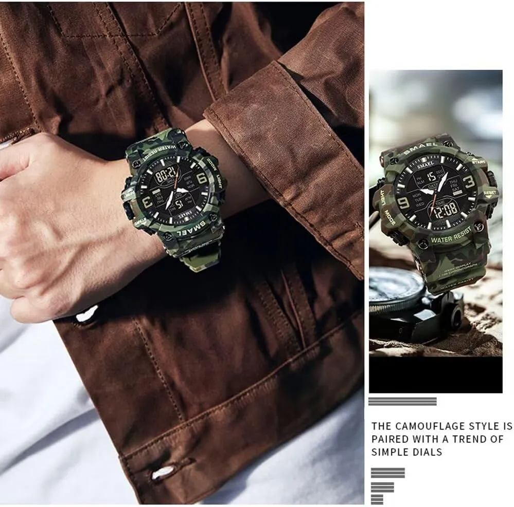 Alarm Digital Analog Wrist Watches for Men Men's Military spear diva untold query literacy Watches Outdoor Sports Watch Waterproof LED Date 