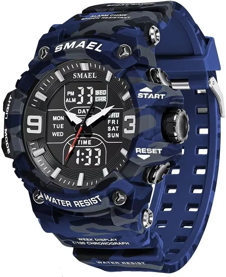 Alarm Digital Analog Wrist Watches for Men Men's Military spear diva untold query literacy Watches Outdoor Sports Watch Waterproof LED Date 