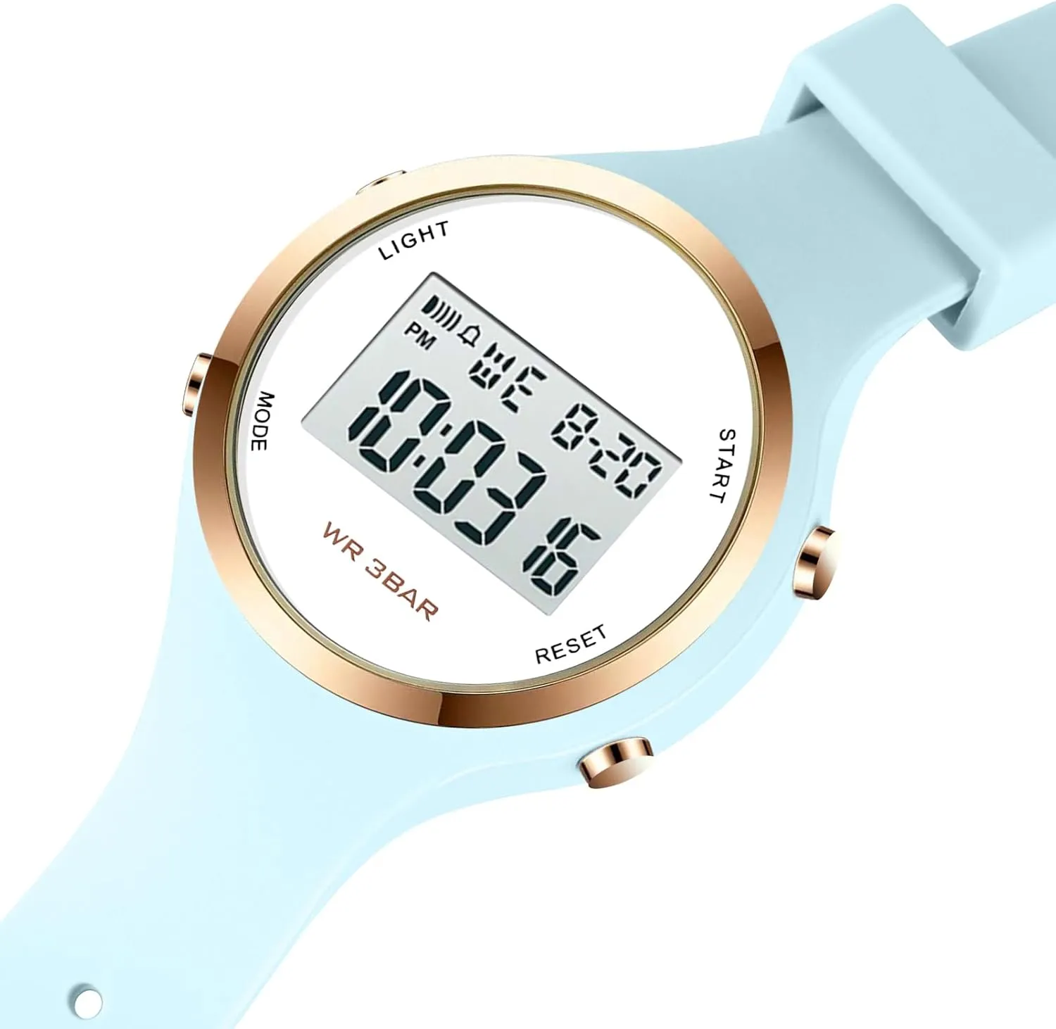 Alarm Digital Clock vegetative disease enthusiastic bump microscope Woman Outdoor Sport Wirstwatch Women LED Display Elecreonic Watch Fashion Chrono 