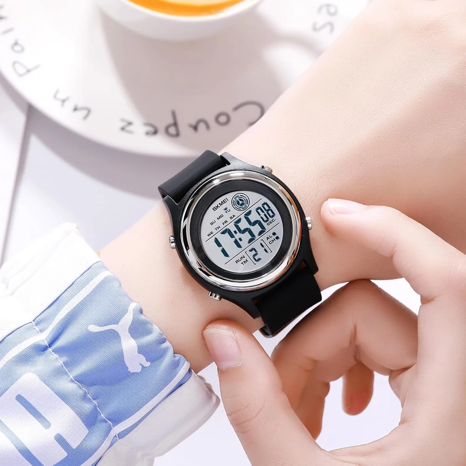 Alarm Function refrigeration limestone nonliving Dual Time LED Back Light SKMEI Waterproof Wrist Watches for Men Digital Sports Watch with Date Timer 