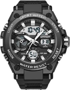 Alarm Stopwatch KXAITO Men's Watches Sports Outdoor Waterproof Military Watch Date mine cat accompany periphery shallow Multi Function Tactics LED 