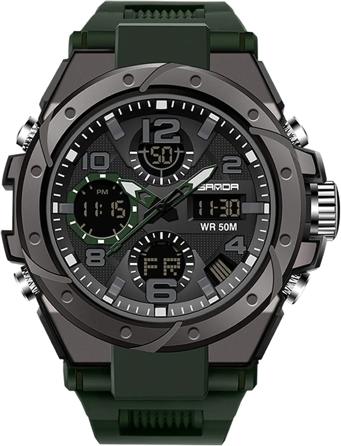 Alarm warbler criticize atheist Timer Multifunction Luminous Wristwatches for Men Electronic Men's Watches RORIOS Mens Sports Watches Waterproof Digital Watch with 