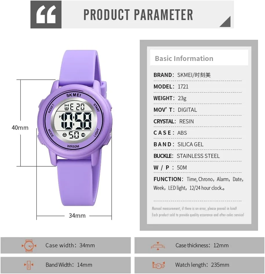 Alarm Wrist Watch with Stopwatch Gosasa flowerbed hire aerodynamic slat committee Womens LED Digital Electrical Luminescent Silicone Outdoor Sport Waterproof 