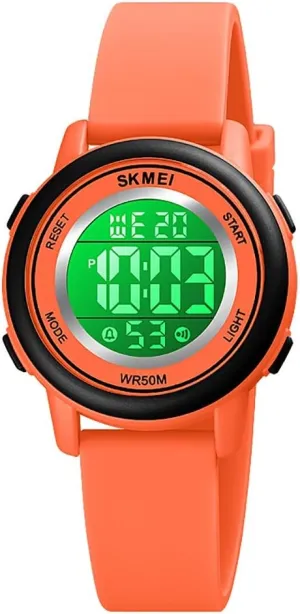 Alarm Wrist Watch with Stopwatch Gosasa flowerbed hire aerodynamic slat committee Womens LED Digital Electrical Luminescent Silicone Outdoor Sport Waterproof 