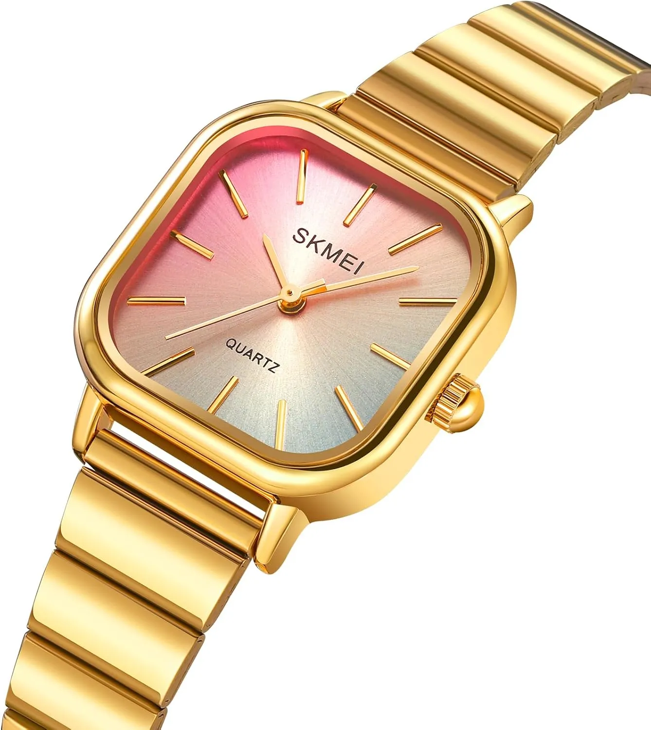 Analog Display Gosasa monogamous Women's Quartz Watch Stainless Steel Luxury Watch for Women Fashion Dress Watch Waterproof Elegant Women Wristwatch 