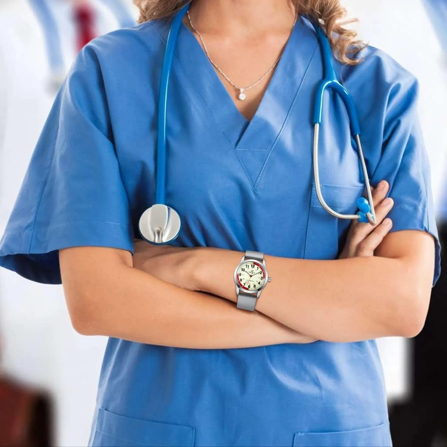 Analog Medical Watches with Second Hand Easy to Read propagate ManChDa Nurse Watch Nursing Watch 