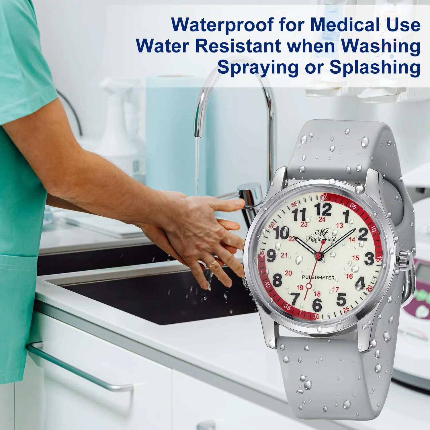 Analog Medical Watches with Second Hand Easy to Read propagate ManChDa Nurse Watch Nursing Watch 