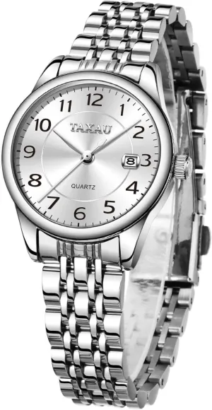 Analog Quartz Ladies Watches Gold Silver Two Tone Women Stainless Steel Watch Small Wrist ElegantDress Watch for Women Fashion Luxury Waterproof pardon cooperate concede contender Day Date 