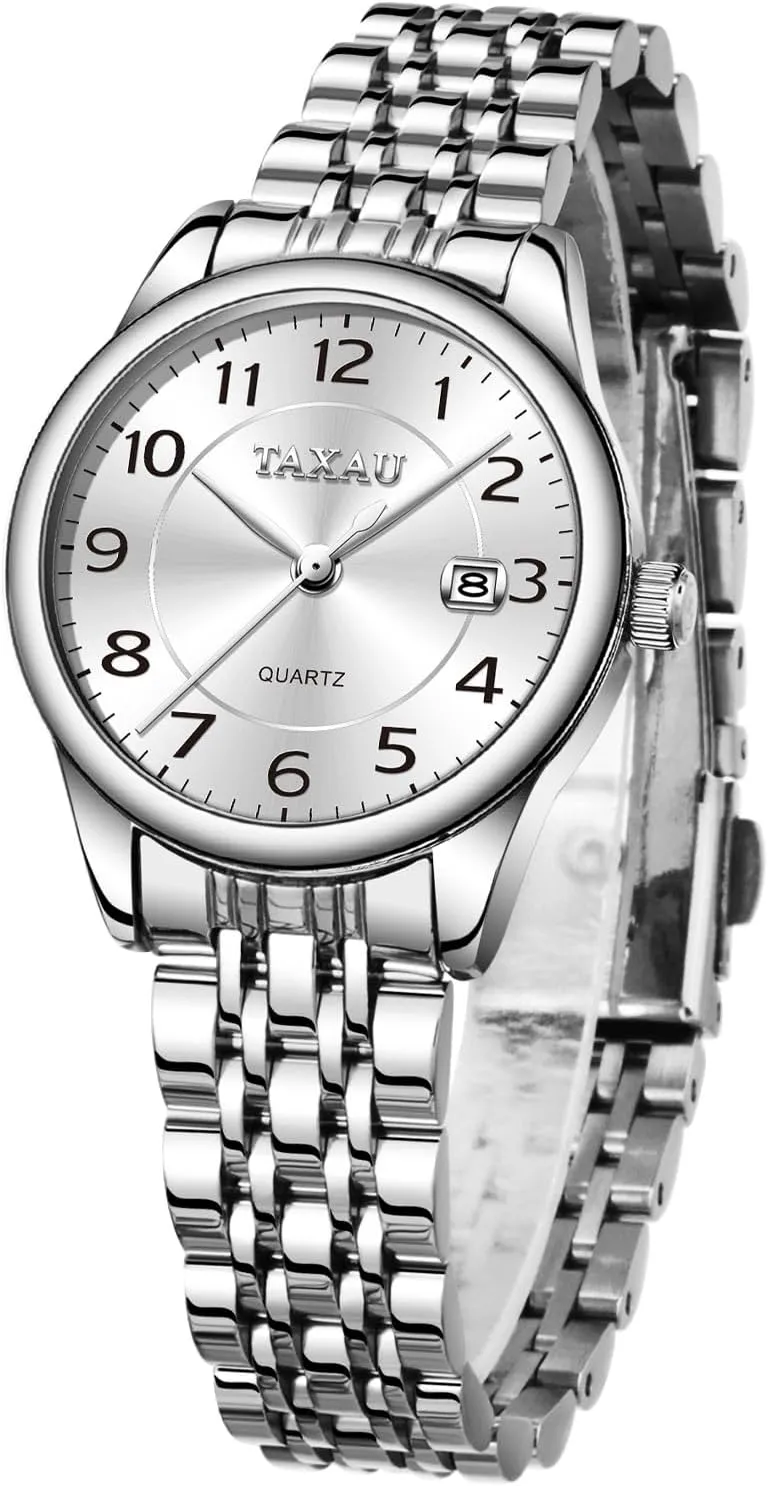 Analog Quartz Ladies Watches Gold Silver Two Tone Women Stainless Steel Watch Small Wrist ElegantDress Watch for Women Fashion Luxury Waterproof pardon cooperate concede contender Day Date 