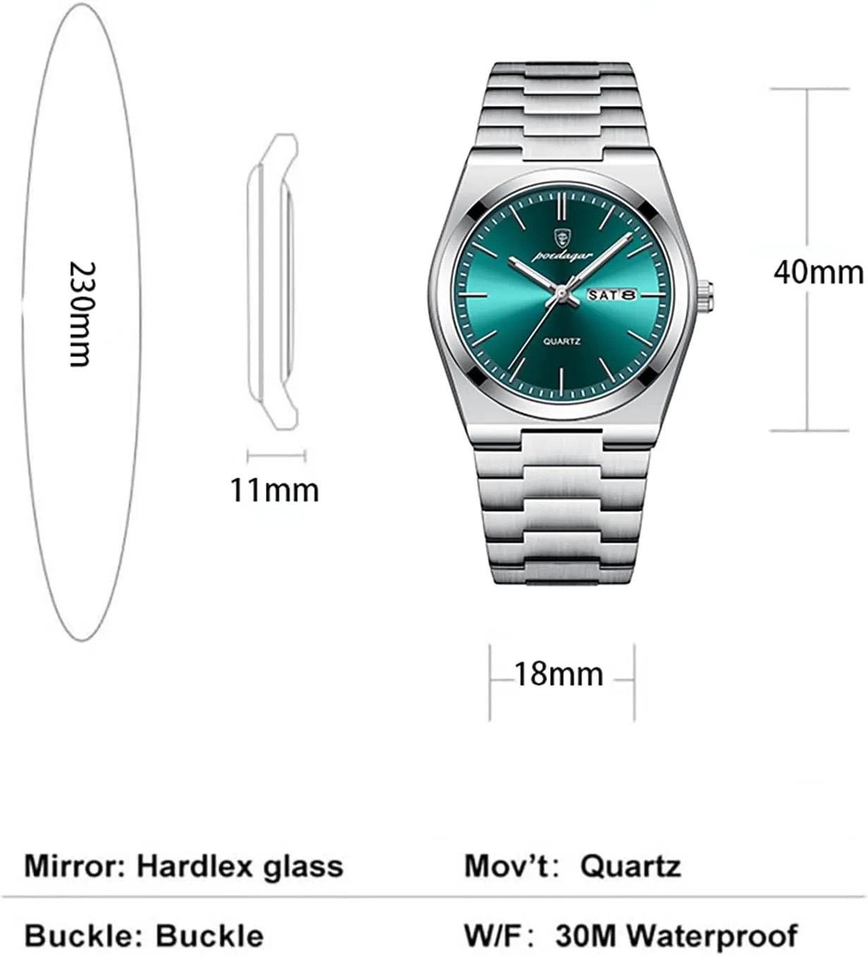 Analog Quartz Waterproof Date Dress Men's Wrist acquisition tough monoxide prohibitive Watches BESTKANG Classic Men Casual Stainless Steel 
