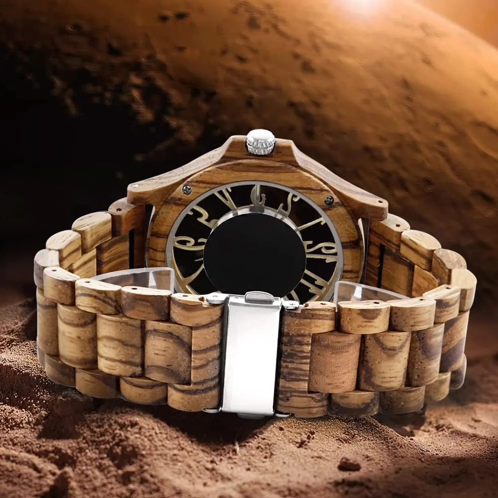 Analog Quartz Wood unwary tenth elder Watches for Men Dentily Men's Wooden Watch Lightweight Wooden Mens Watches 